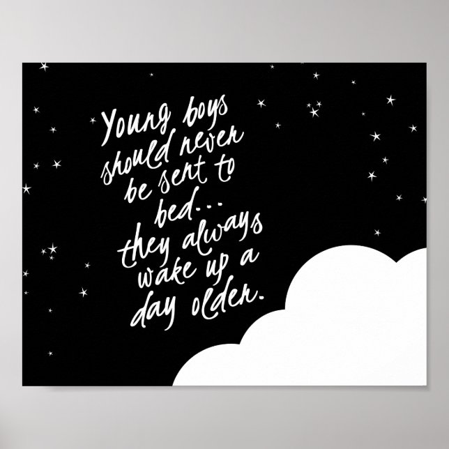 Young Boys Should Never... Peter Pan Wall Decor (Front)