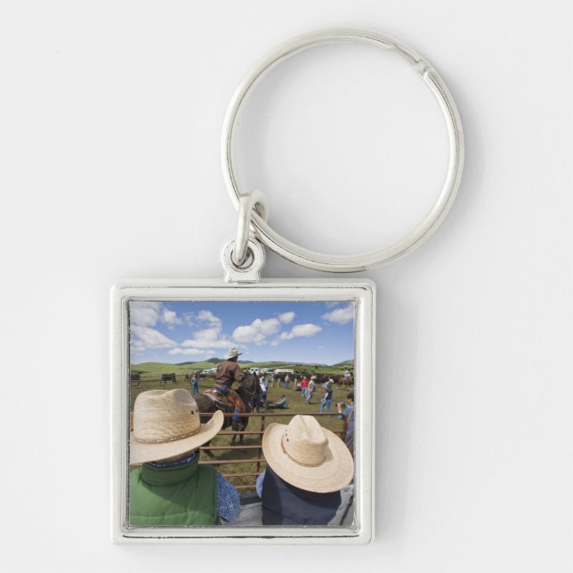 Young boys take in the 2007 Hughes Ranch Keychain (Front)