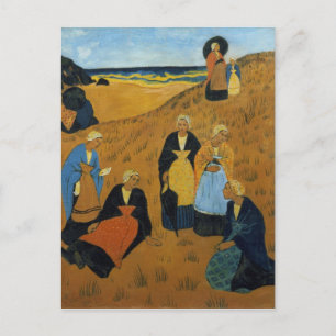 Young Breton Women wearing Shawls Postcard