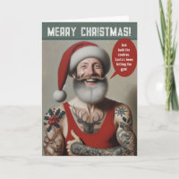 Young Buff Santa With Tattoos