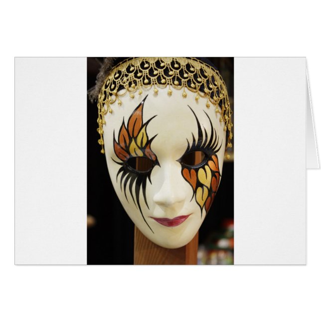 Young Ceramic Carnival Mask (Front Horizontal)
