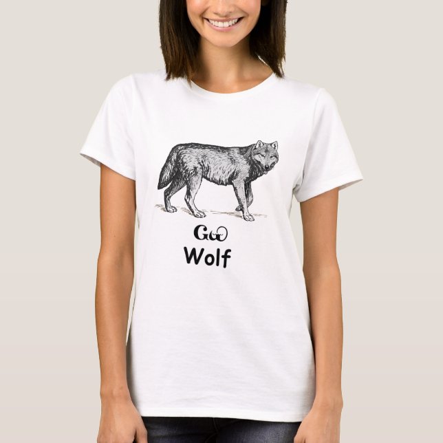Young Cherokee Wolf T-Shirt (Front)
