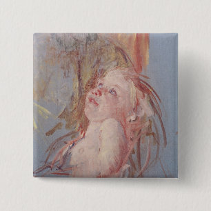 Young Child in its Mother's Arms 2 Inch Square Button