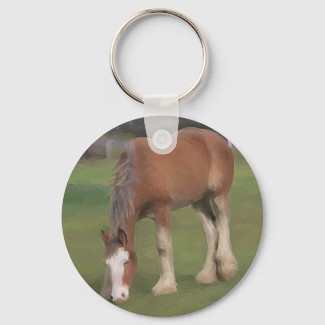 young Clydesdale Keychain (Front)