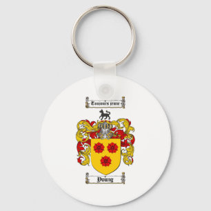 Young Coat of Arms / Young Family Crest Keychain
