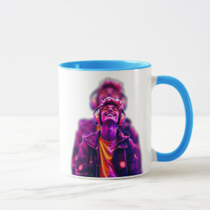 Young, cool man who loves music. mug
