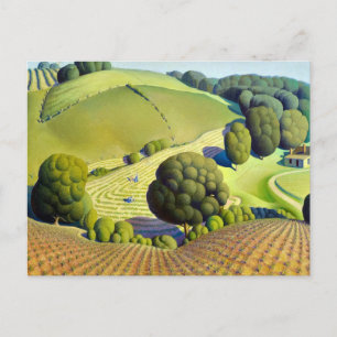 Young Corn, 1931 by Grant Wood Postcard