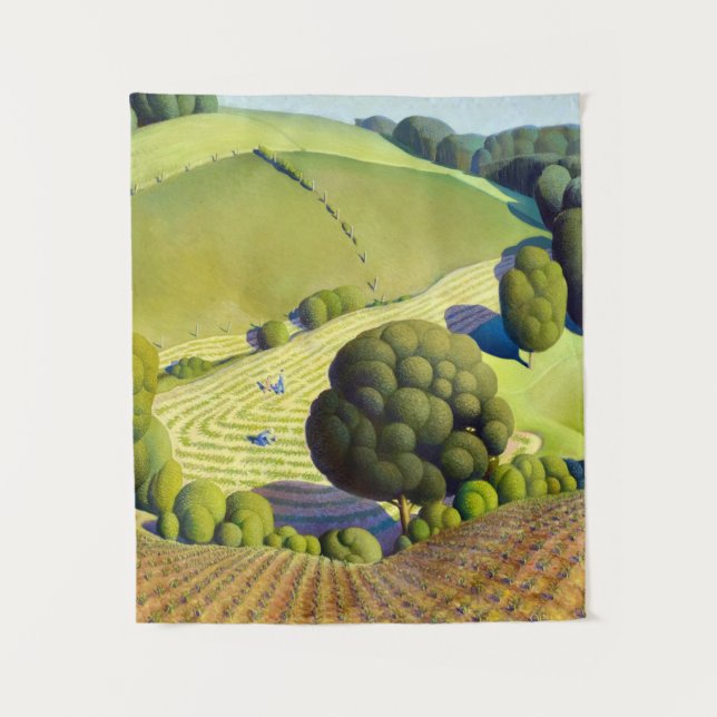 Young Corn, 1931 by Grant Wood Tapestry (Front)