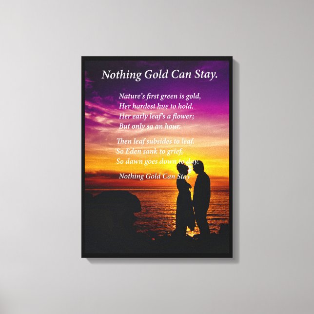 Young Couple Canvas Print (Front)