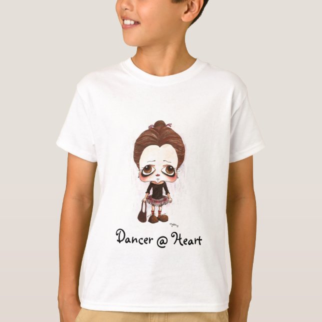 Young Dancer Caricature T-Shirt (Front)