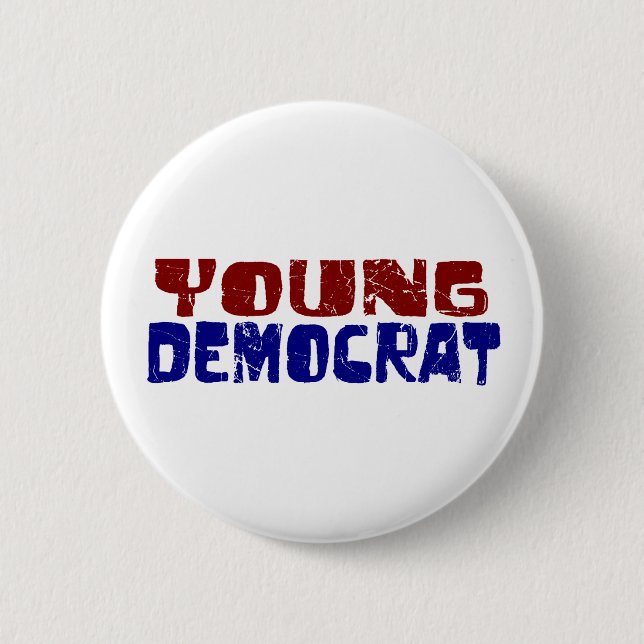 Young Democrat 2 Inch Round Button (Front)