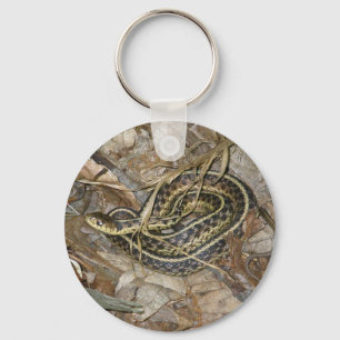 Young Eastern Garter Snake Coordinating Items Keychain