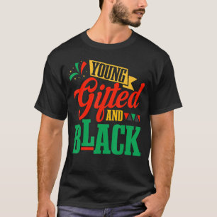 Young Ed & Black African Black History Month Men W T-Shirt