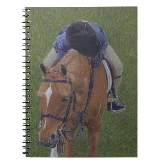 Young Equestrian Rider and Pony Notebook (Front)