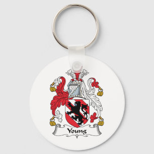 Young Family Crest Keychain
