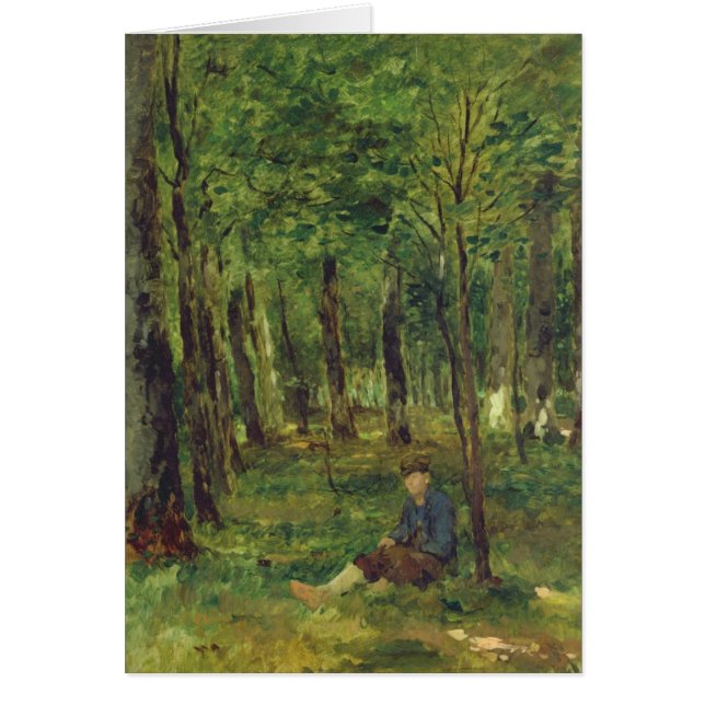 Young Farmer sitting in the Forest, 1878 (Front)