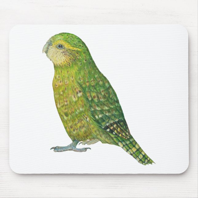 Young Female Kakapo Mouse Pad (Front)