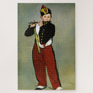 Young Flautist Fifer Manet Impressionist Painting Jigsaw Puzzle