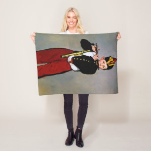 Young Flautist, The Fifer, Edouard Manet, 1866 Fleece Blanket