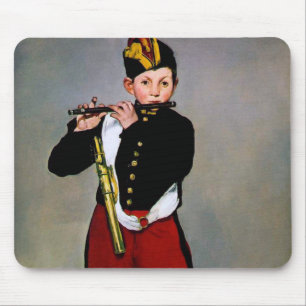 Young Flautist, The Fifer, Edouard Manet, 1866 Mouse Pad