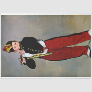 Young Flautist, The Fifer, Edouard Manet, 1866 Tissue Paper