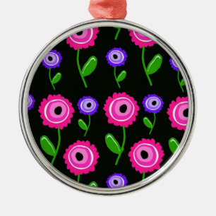 Young Florals Metal Ornament