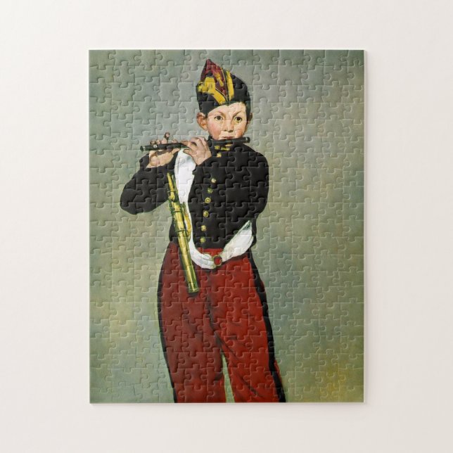 Young Flutist Fifer Manet Impressionist Painting Jigsaw Puzzle (Vertical)