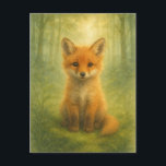 Young Fox Baby Wild Animals Postcard<br><div class="desc">Young Fox Baby Young Wild Animals Postcard for Postcrossing</div>
