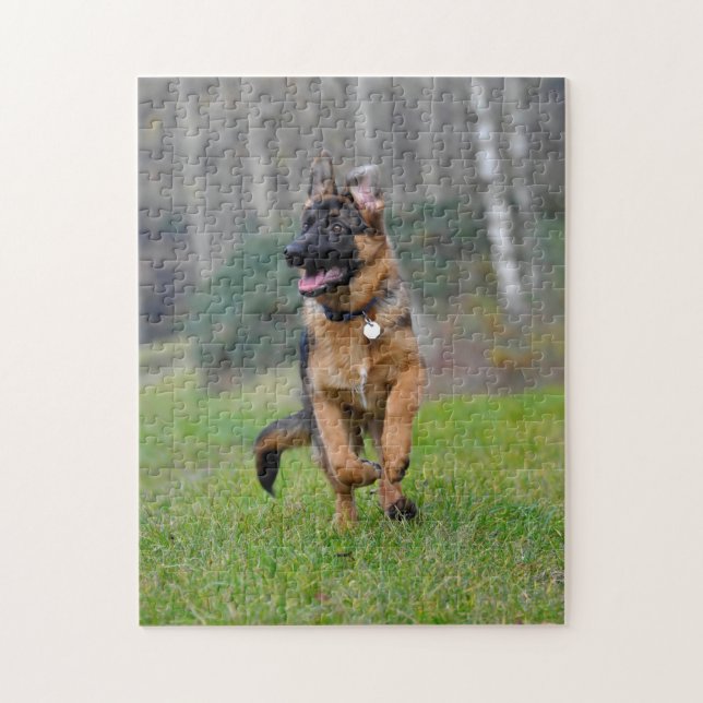 young German shepherd Jigsaw Puzzle (Vertical)