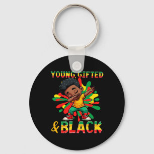 Young Gifted Black History Month African American Keychain