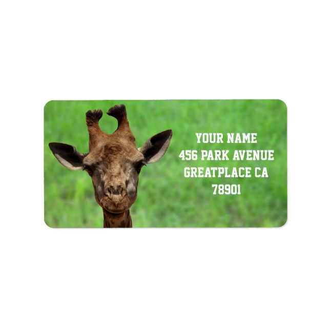 Young Giraffe Address Label (Front)