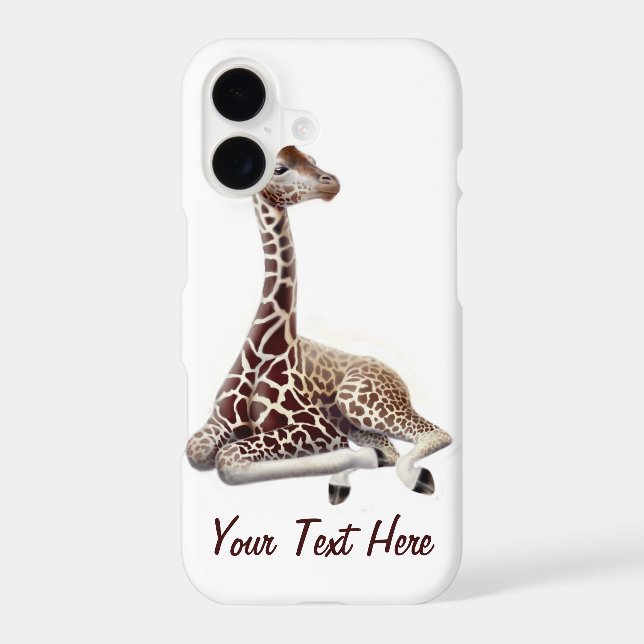 Young Giraffe at Rest iPhone 7 Case (Back)