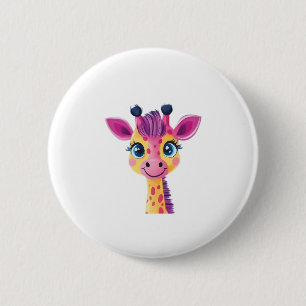 young giraffe. Classic T-Shirt 2 Inch Round Button