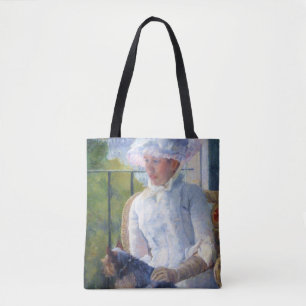 Young Girl and Her Dog, Mary Cassatt Tote Bag