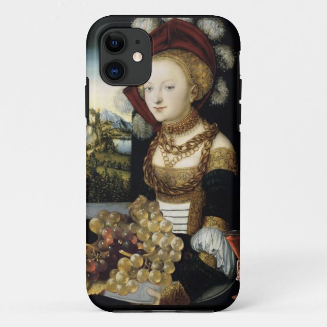 YOUNG GIRL ,ANTIQUE VINEYARD GRAPES AND WINE Case-Mate iPhone CASE (Back)