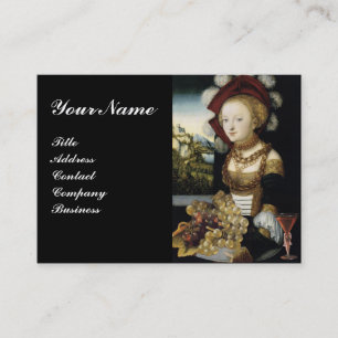 YOUNG GIRL ,ANTIQUE VINEYARD GRAPES WINE TASTING BUSINESS CARD