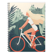 Young Girl Floral Citrus Personalized Notebook
