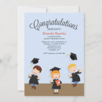 Young Girl Graduate Graduation Invitation