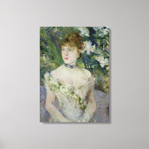 Young girl in a ball gown, 1879 canvas print