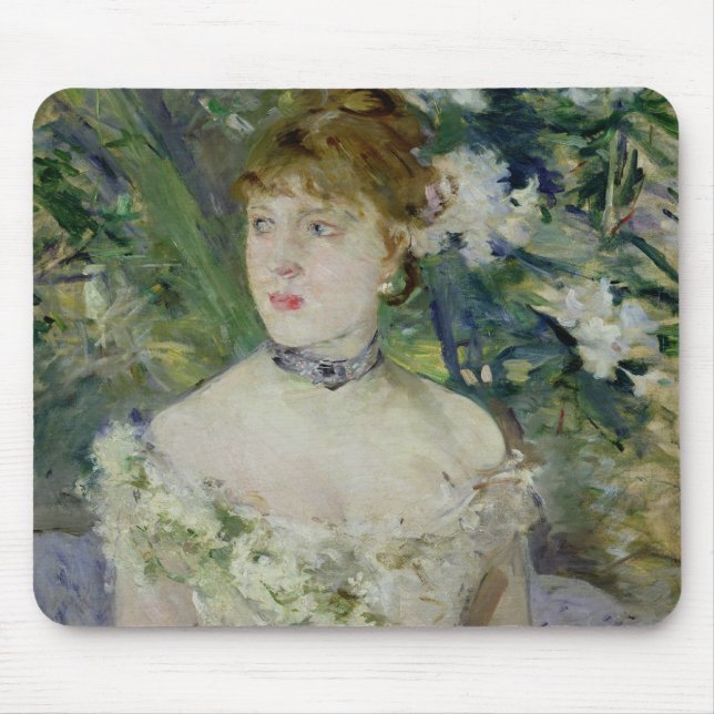 Young girl in a ball gown, 1879 mouse pad (Front)