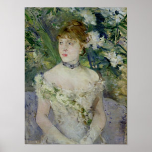 Young girl in a ball gown, 1879 poster