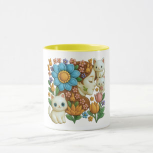 Young girl in a magical world mug