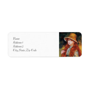 Young Girl in a Straw Hat by Renoir
