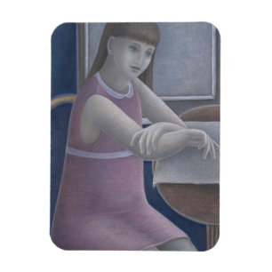 Young Girl Reading 2008 Magnet