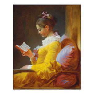 Young Girl Reading by Jean-Honore Fragonard, Large Photo Print