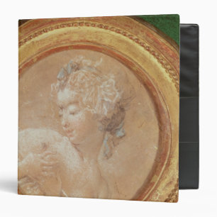 Young Girl Squeezing her Breast Binder