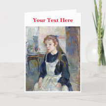 Young Girl with an Apron by Berthe Morisot