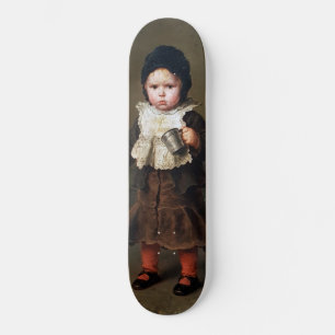 Young Girl with an Empty Cup (Ludwig Knaus) Skateboard