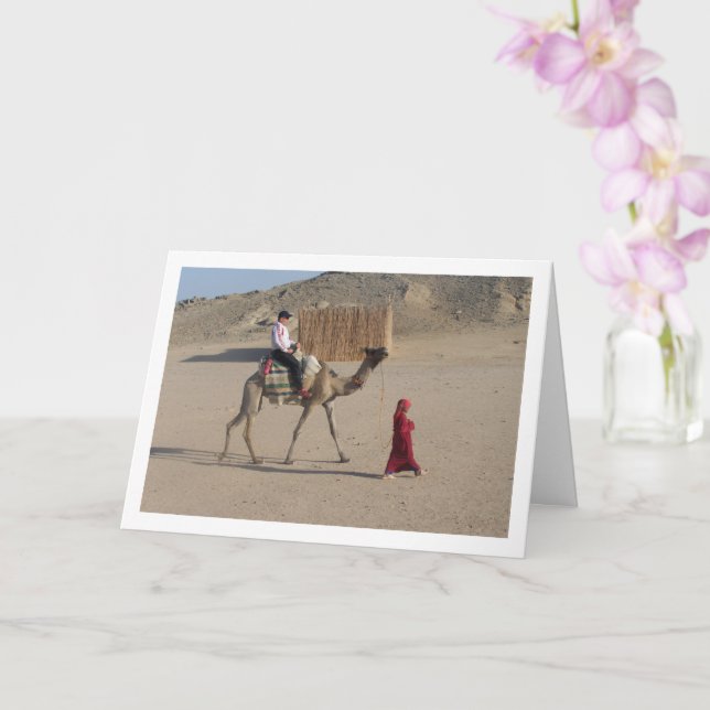 Young Girl With Camel Card (Orchid)