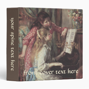 Young Girls at the Piano by Pierre Renoir Binder